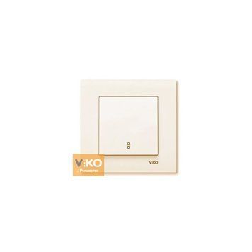 Вимикач прохідний Karre Крем VIKO 221123 фото