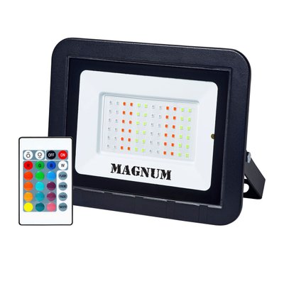 Прожектор LED 50Вт slim RGB 6500K IP65 MAGNUM 613260 фото