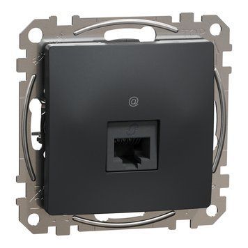 Розетка комп. RJ45 CAT5E UTP Sedna Design чорний SDD114451 Schneider Electric 231448 фото