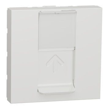 Розетка комп'терна RJ45 одинарна кат.5 UTP 2 модулі Unica New білий NU341118 Schneider Electric 232267 фото