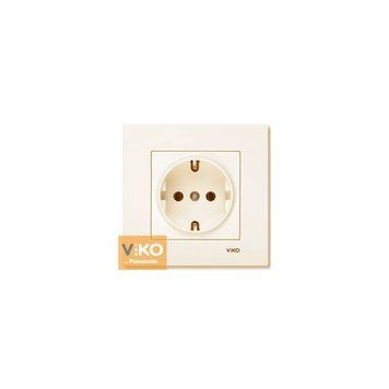 Розетка з з/к Karre Крем VIKO 221125 фото