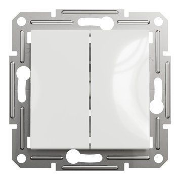 Вимикач 2-й Asfora білий без рамки EPH0370121 Schneider Electric 231322 фото