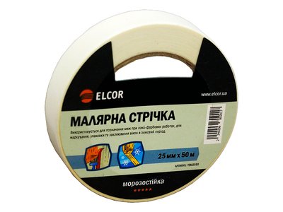 Малярная лента ELCOR TEM2550 25мм*50м 40206802 фото