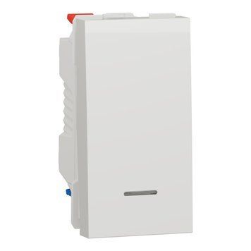 Перемикач 1-кл. з нейтр 10А 1 модуль Unica New білий NU310318S Schneider Electric 232198 фото