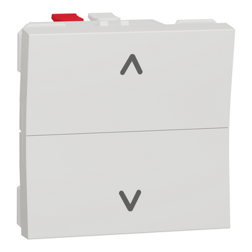 Вимикач для жалюзі 2-кл кнопковий сх.4 6А 2 модулі Unica New білий NU320718 Schneider Electric 232240 фото
