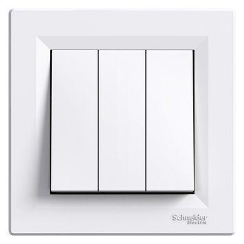 Вимикач 3-й Asfora білий EPH2100121 Schneider Electric 231310 фото