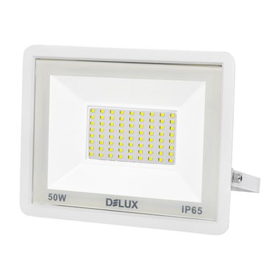 Прожектор LED 50Вт 6500K IP65 білий DELUX 613253 фото