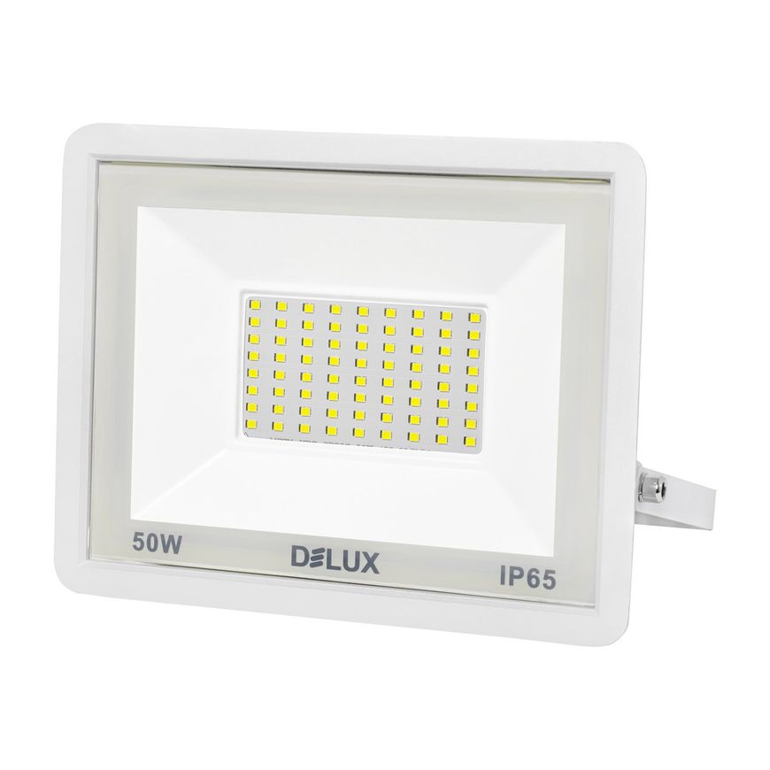 Прожектор LED 50Вт 6500K IP65 білий DELUX 613253 фото