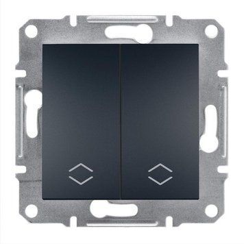 Вимикач /перемикач 2кл Asfora антрацит ЕРН0600171 Schneider Electric 231171 фото