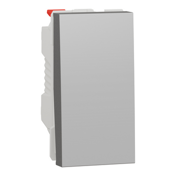 Перемикач 1-кл. сх.6 10А 1 модуль Unica New алюміній NU310330 Schneider Electric 232199 фото