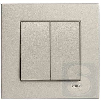 Вимикач 2кл. Novella Бронза VIKO 222063 фото