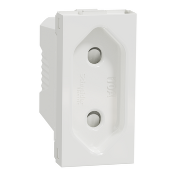 Розетка без з/з з шторками 16А гвинт заж. 1 м Unica New білий NU303118 Schneider Electric 232168 фото