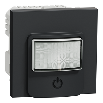Датчик руху з вимикачем 10A Unica New антрацит NU352554 Schneider Electric 232365 фото