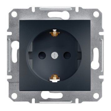Розетка з з/к Asfora антрацит EPH2900171 Schneider Electric 231038 фото