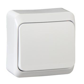 Вимикач 1-й накладний Prima білий WDE001010 Schneider Electric 231254 фото