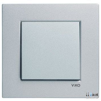 Вимикач реверсивний Novella Срібло VIKO 222084 фото