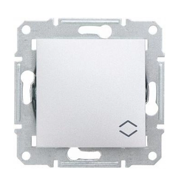 Вимикач /перемикач 1кл Asfora алюміній EPH0400161 Schneider Electric 231068 фото