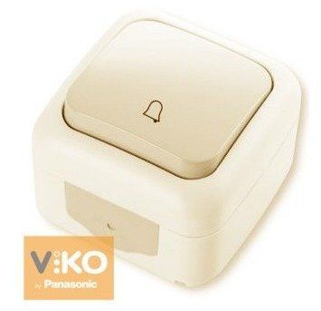 Кнопка дзвінка зовнішня Palmiye крем Viko 221230 фото