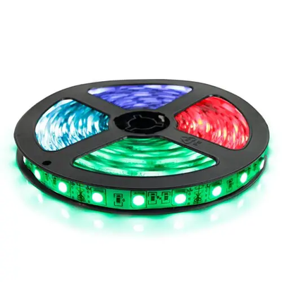 Світлодіодна стрічка 5050 RGB 60LED/m 14,4W IP20 540008 фото