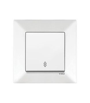 Вимикач прохідний VIKO Meridian білий 221404 фото