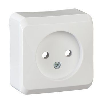 Розетка накладна б/з, б/шт. Prima біла WDE001000 Schneider Electric 231253 фото