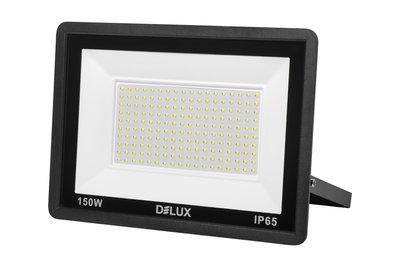 Прожектор LED 150Вт 6500K IP65 чорний DELUX 613249 фото