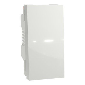 Вимикач 1-кл. кнопковий сх.1 10А, 1 мод Unica New білий NU310618 Schneider Electric 232208 фото