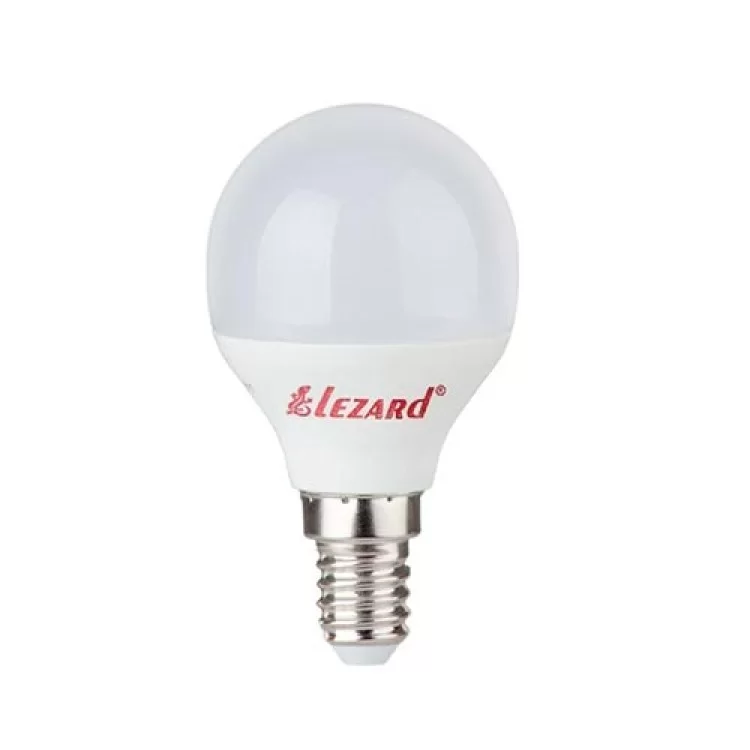 Лампа світлодіодна LED GLOB A45 5W 2700K E14 220V Lezard 534207 фото