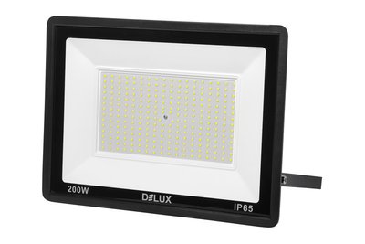 Прожектор LED 200Вт 6500K IP65 чорний DELUX 613250 фото