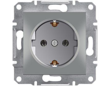 Розетка з з/к Asfora алюміній EPH2900161 Schneider Electric 231069 фото