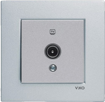 Розетка TV Novella Срібло VIKO 222093 фото