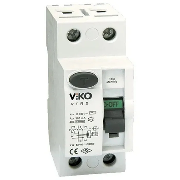 УЗО 2 пол. 63А 30мА 230V VIKO 331091 фото