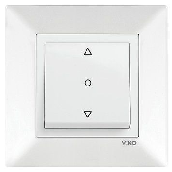 Кнопка управління жалюзі Meridian Біла VIKO 221450 фото