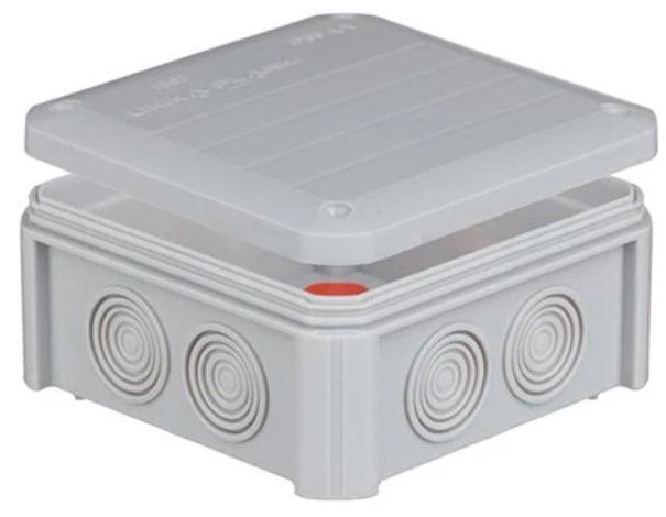 IB602 Коробка розпод.зовн.поліпроп.самозатух.850&deg;С IP54 100х100х50мм з кабел.вводами PLANK 150355 фото